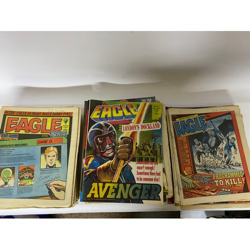 345 - Collection of over 100 x Eagle comics