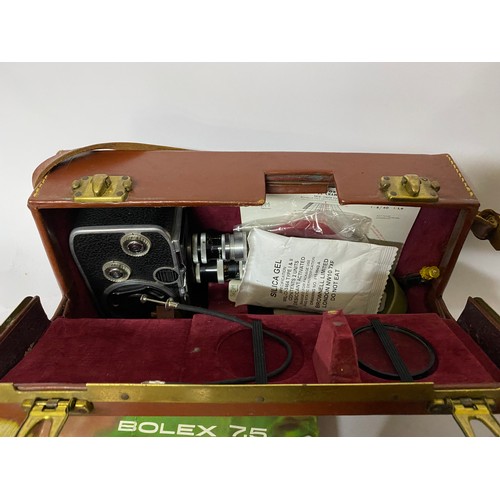 349 - Sankyo XL-405 cine camera with sound, a Bolex 7.5 macrozoom cine camera and a Roberts RM20 main elec... 