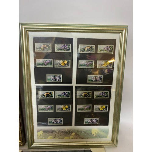 352 - Selection of 4 x framed collections of cigarette and tea cards