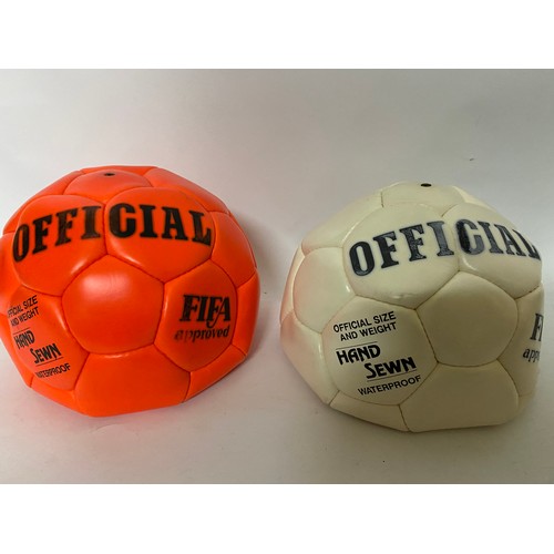 358 - Selection of 3 x FIFA approved matchballs including a Bobby Charlton Sports size 5