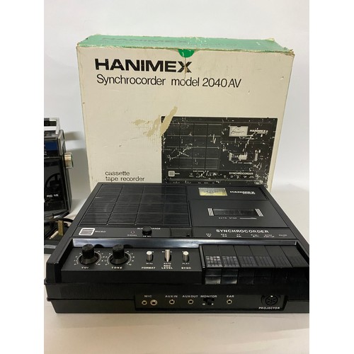 373 - A Roberts RC15 radio cassette and a Hanimex Synchrocorder model 2040 AV