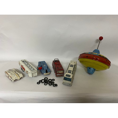 377 - Collection of Dinky Toys including Maximum Security vehicle, AEC tanker, Spectrum Pursuit vehicle, M... 