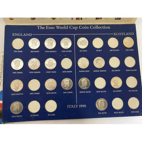 2 - Collection of cigarette cards, tea cards, trade cards and Esso coin collection.