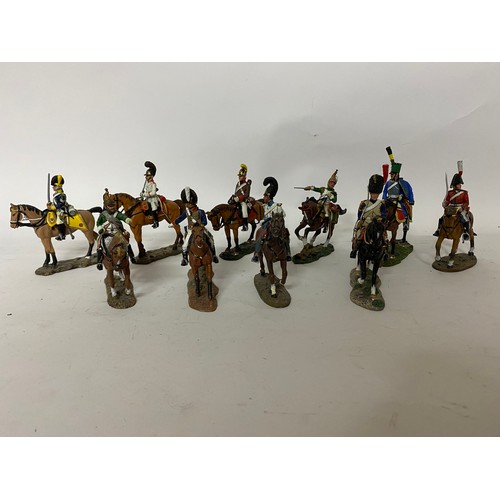 48 - 10 x Del Prado figures on horseback