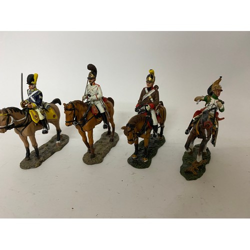 48 - 10 x Del Prado figures on horseback