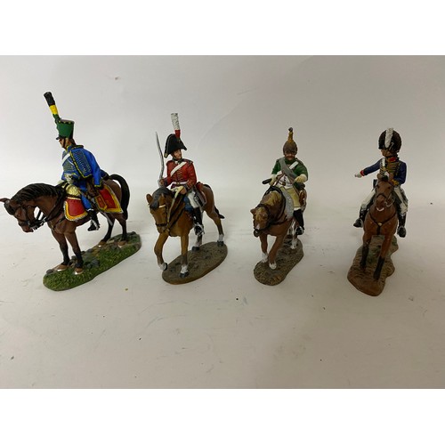 48 - 10 x Del Prado figures on horseback