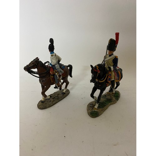 48 - 10 x Del Prado figures on horseback