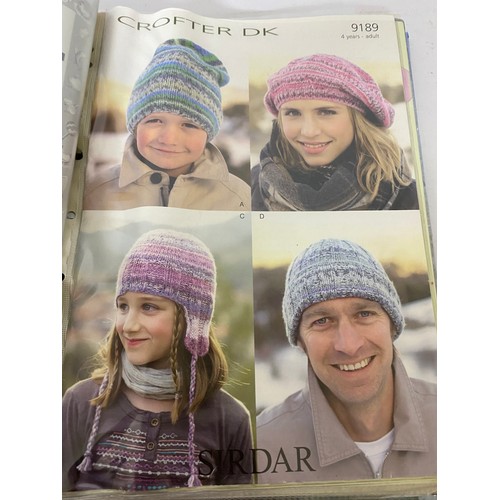 55 - Large album of knitting patterns.