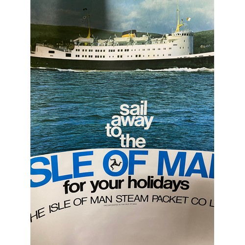 57 - Vintage Isle of Man Steam Packet Poster