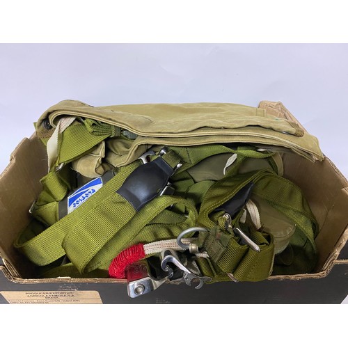 58 - Military parachute in pack with all attachments