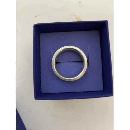 76 - Sterling Silver Emporio Armani ring, size Q