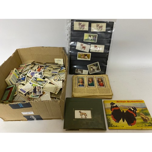 99 - Collection of cigarette cards, tea cards and trade cards