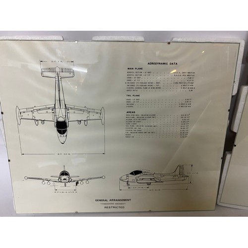 428 - Selection of aircraft pictures, blue prints and mugs etc