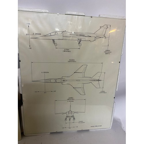 428 - Selection of aircraft pictures, blue prints and mugs etc