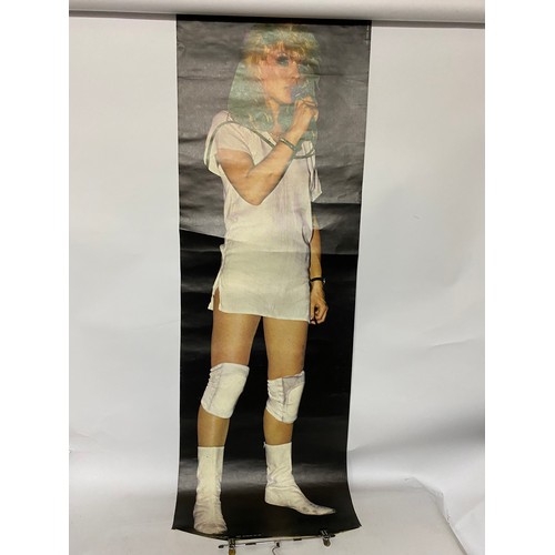 432 - Large vintage poster of Debbie Harry of Blondie measuring 153 x 50 cms