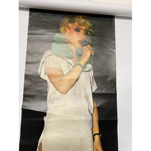 432 - Large vintage poster of Debbie Harry of Blondie measuring 153 x 50 cms