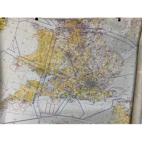 434 - 5 x aeronautical charts 1:500000, 2 of Southern England, 1 of Northern England, 1 of Scotland, Orkne... 