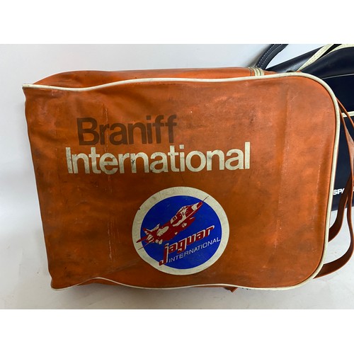 441 - 2 x vintage bags, a Braniff International bag and a British Aerospace bag