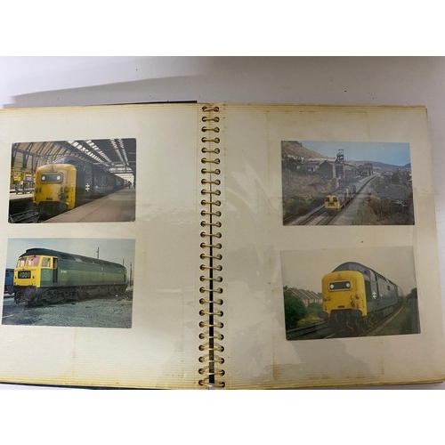 20 - Album of railway photo's and postcards.