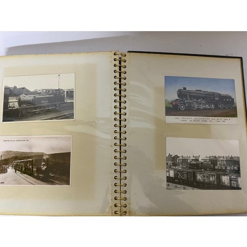 20 - Album of railway photo's and postcards.