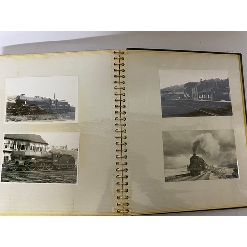 20 - Album of railway photo's and postcards.