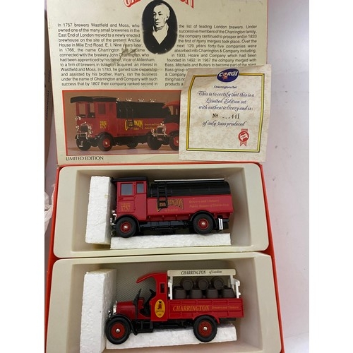 22 - Collection of Corgi diecast vans and trucks.