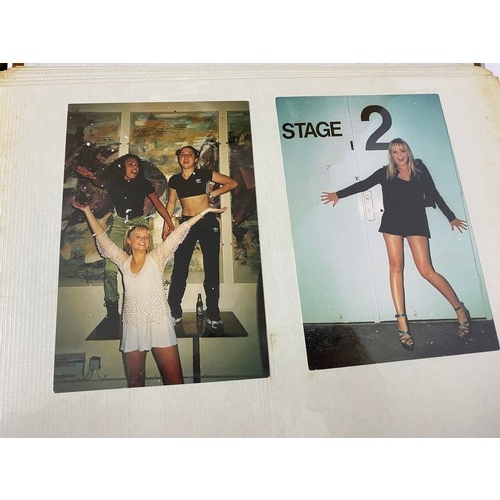 31 - Album of movie postcards showing X-files, Leonardo di Caprio, Britney Spears and Spice Girls.