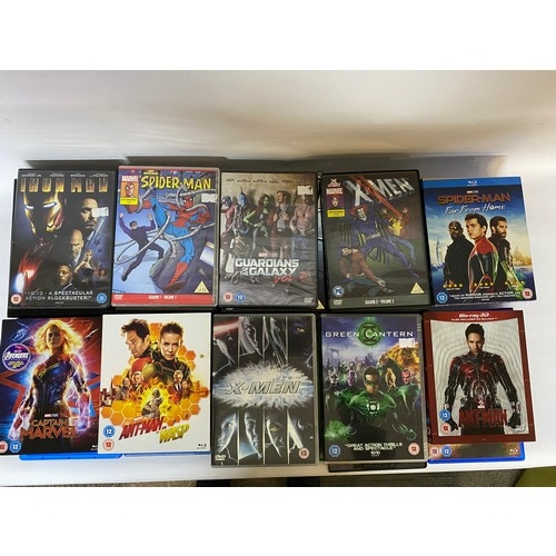 149 - Box of Marvel/DC DVD's and Blurays