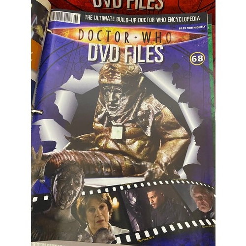 195 - 6 x folders of Dr Who DVD Files.