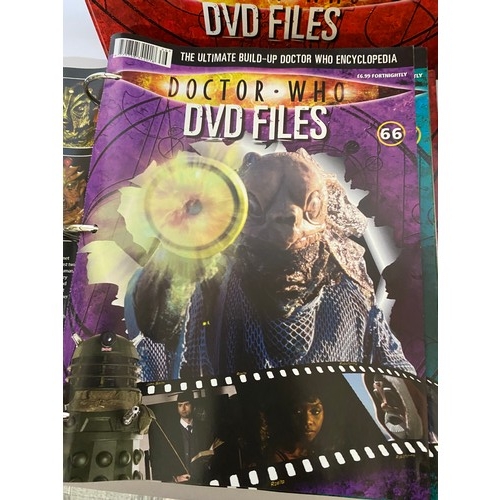 195 - 6 x folders of Dr Who DVD Files.