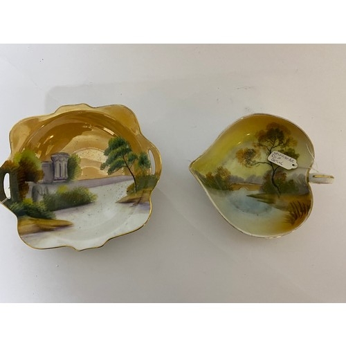 214 - 2 x Noritake decorative pin dishes.