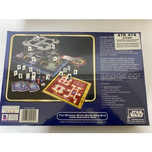 329 - Star Wars Episode II Attack of the Clones, Rescue on Geonosis board game. New sealed condition in pl... 