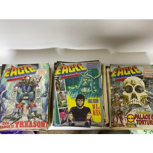 345 - Collection of over 100 x Eagle comics