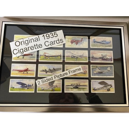 352 - Selection of 4 x framed collections of cigarette and tea cards