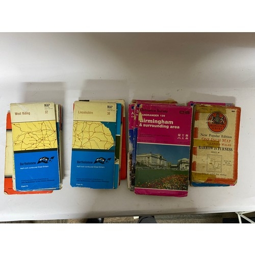 406 - Selection of 24 x vintage OS maps