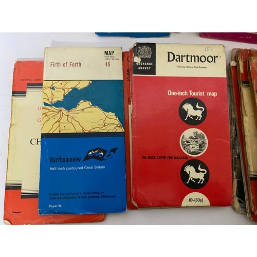 406 - Selection of 24 x vintage OS maps