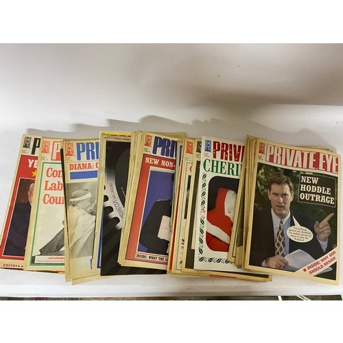 421 - Collection of 35 x Private Eye magazines from the 90's and 00's