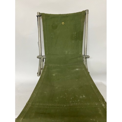 15 - Fold away Military canvas chair.