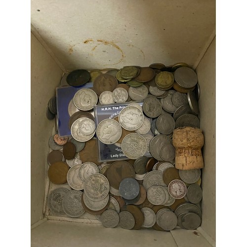 530 - Box of old coins