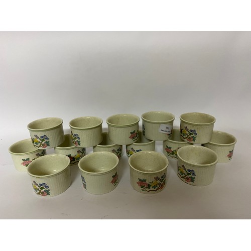 641 - Selection of 15 x Royal Albert Summer Solitude ramekin dishes