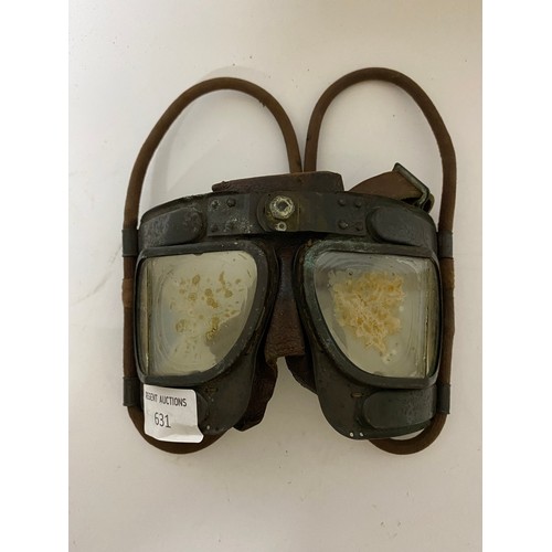 631 - British WW2 RAF flying goggles MK1VP