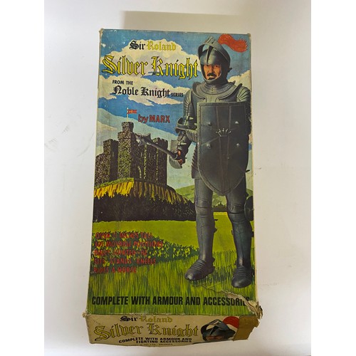 626 - A vintage Louis Marx Sir Roland Silver Knight