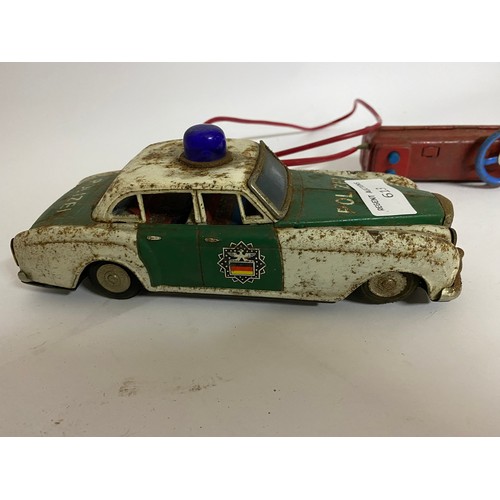 613 - Vintage remote control police car