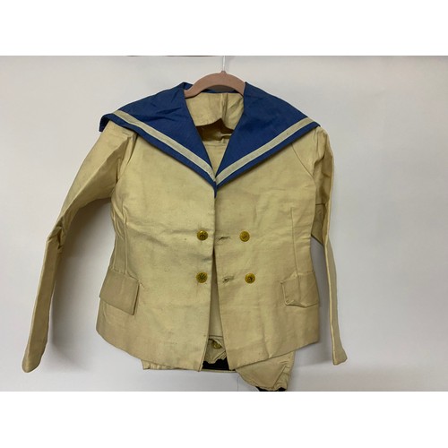 604 - Childs vintage sailor jacket and trousers.