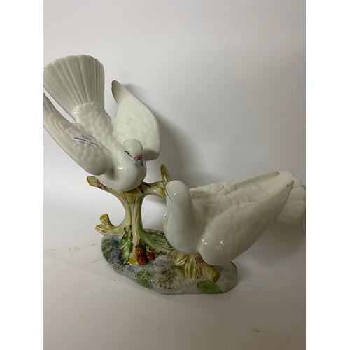 602 - Vintage porcelain ' Love Birds' by Guiseppe Armarni measuring 28 cms tall