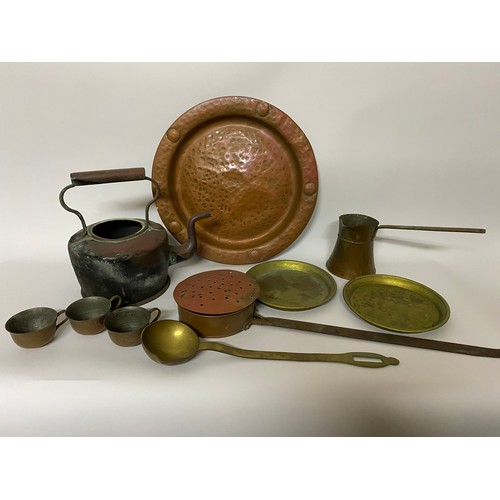 663 - Selection of brass and copper