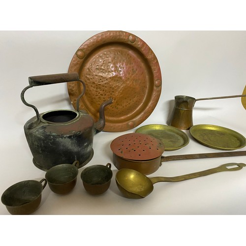 663 - Selection of brass and copper