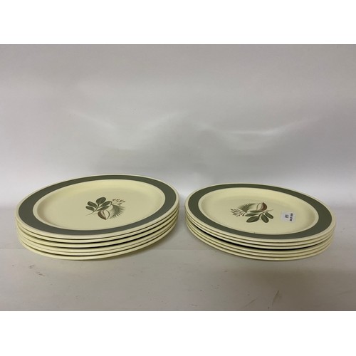 668 - Selection of Susie Cooper 'ferndown' plates, 6 x dinner plates and 6 x salad plates