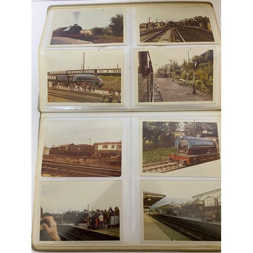 506 - Album of rail, train and tram photo's and postcards