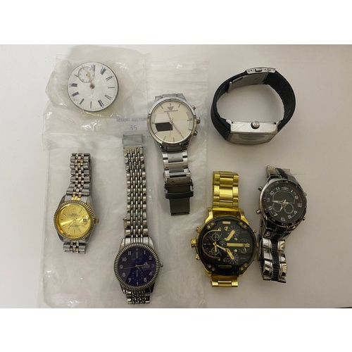 35 - Selection of watches from  Dolce & Gabbana, Adidas, Umbro, Armani, Rolex and others